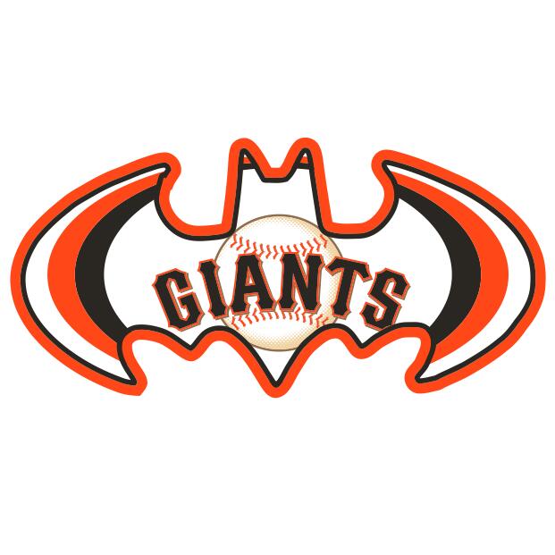 San Francisco Giants Batman Logo fabric transfer